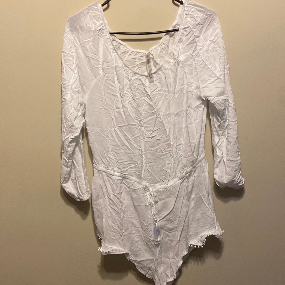 Victoria Secret White Cover-Up/Romper